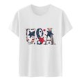 thumbnail image 4 of 4th of July American Patriotic Tshirt for Women,2023 Fashion Short Sleeve Graphic Tee Shirt Women Independence Day Tees Casual Loose Fit Shirt, 4 of 4