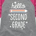 thumbnail image 3 of Instant Message - Hello Second Grade - Toddler & Youth Girls Raglan Graphic T-Shirt, 3 of 5