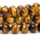 thumbnail image 3 of Nvzi Pulsera elástica de cristal curativo con cuentas redondas de piedra natural de 6 mm, 7 pulgadas, color neutro, marrón., 3 of 4
