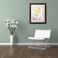 thumbnail image 3 of Trademark Fine Art "Yellow Flower Blossoming" Canvas Art by Sheila Golden, White Matte, Wood Frame, 3 of 4