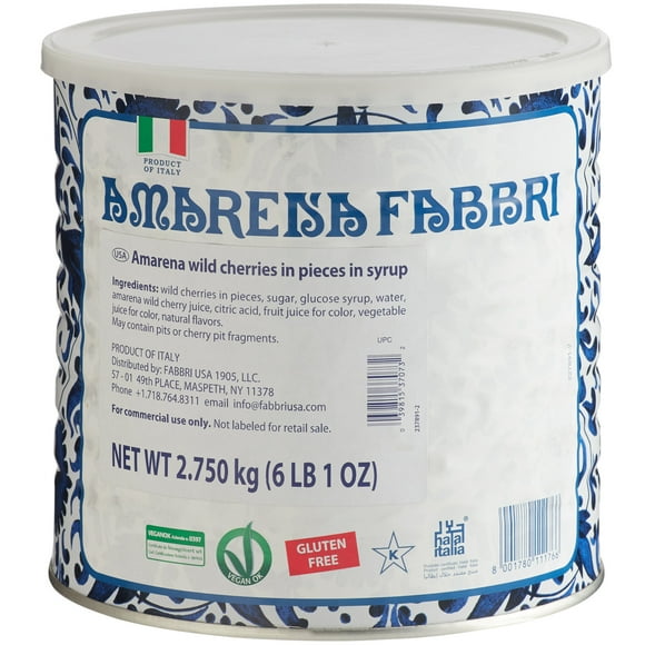 Fabbri Amarena Cherry Pieces in Syrup 6 lb.