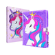 thumbnail image 1 of Diario infantil con cerradura, agenda de unicornio Xtellar morado, 1 of 4