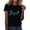 WenDA1502_Black, variant on Braut T Shirts for Women Loose Fit Casual Crew Neck Tees Short Sleeve Tops Comfy Summer Clothes for Wedding Holiday Tshirts Purple, XXL