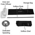 thumbnail image 3 of Fotodiox  24 x 80 in. Pro Softbox with Broncolor Speedring for Broncolor, Visatec & Compatible - Standard Softbox with Silver Reflective Interior with Double Diffusion Panels, 3 of 4