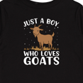 thumbnail image 4 of Inktastic Just a Boy Who Loves Goats Boys Long Sleeve Toddler T-Shirt, 4 of 5