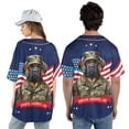 thumbnail image 5 of Happy Father's Day Honoring Veterans Bullmastiff in Army Uniform All Over Print 3D Baseball Shirt Dog Lover Softball Sport - 13007, 5 of 6
