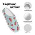 thumbnail image 5 of Yiaed Watermelon Print Slippers Fuzzy Warm Cozy Slippers Non Slip House Slippers For Indoor Outdoor Slippers House Slippers-37/38, 5 of 7