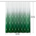 thumbnail image 6 of Emerald Green Shower Curtain for Bathroom, Ombre Waffle Weave Textured Fabric Shower Curtain Liner for Christmas Day, Durable and Machine Washable, 72 x 72 Inches, 6 of 6