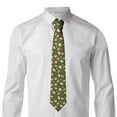thumbnail image 4 of XMXY Green Daisies Bees Men'S Necktie Ties , Formal Bussiness Wedding Party Printed Tie, 4 of 9