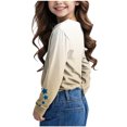 thumbnail image 4 of CHEEREAM Long Sleeve Shirts for Kids Girls Tops Summer Long Sleeve Star Print Shirt Tunic Blouses Spring Shirts 3-14T, 4 of 5