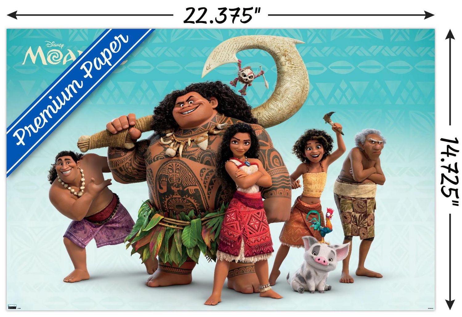 Disney Moana 2 - Group Wall Poster
