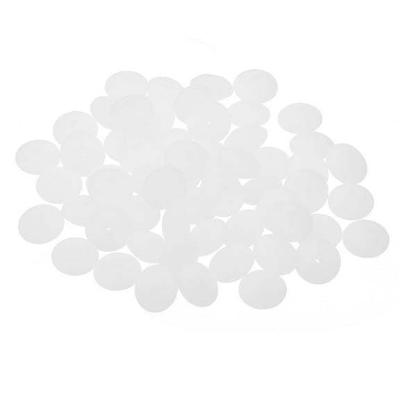 12mm Silicone Beads, 60PCS Silicone Beads Bulk Abacus Spacer Beads Lentil Focal Cute for Pens Keychain Bracelets Necklace, Transparent