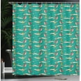 thumbnail image 4 of Ambesonne Cartoon Shower Curtain, Fox Flying with Balloons, 69"Wx84"L, Multicolor, 4 of 5