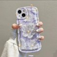 thumbnail image 4 of Floral Purple Phone Cases With Lanyard bracket For iphone 11 13 12 14 Pro Max Phone Cases XR XS 7 8 P For Phone 아이폰 케이스 2023, 4 of 7