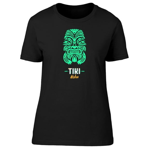 Green God Tiki Aloha T-Shirt Men -Image by Shutterstock, Male Medium