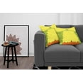 thumbnail image 3 of Ambesonne Grunge Throw Pillow Cover 2 Pack, Business Life Hands, 20", Yellow Green, 3 of 7