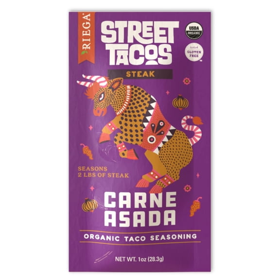 Riega - Seasoning Taco Carne Asada - 1 Oz, Case of 8