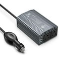 thumbnail image 1 of BESTEK 300W Power Inverter DC 12V to 110V AC Car Inverter with 4.2A Dual USB Car Adapter (Grey), 1 of 7