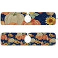 thumbnail image 2 of Autumn Pumpkins Sunflower Kitchen Sink Splash Guard for Faucet 2 Packs Faucet Absorbent Mats Thanksgiving Fall Harvest Faucet Handle Drip Catcher Quickly Drying Mat for Kitchen Counter Bathroom 30*5., 2 of 7
