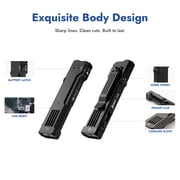 WUBEN X5 Flashlight Rechargeable, 1300LM Bright Flashlight, 6 Modes with White LED, UV Blacklight & Green Light EDC Tactical IP65 Waterproof