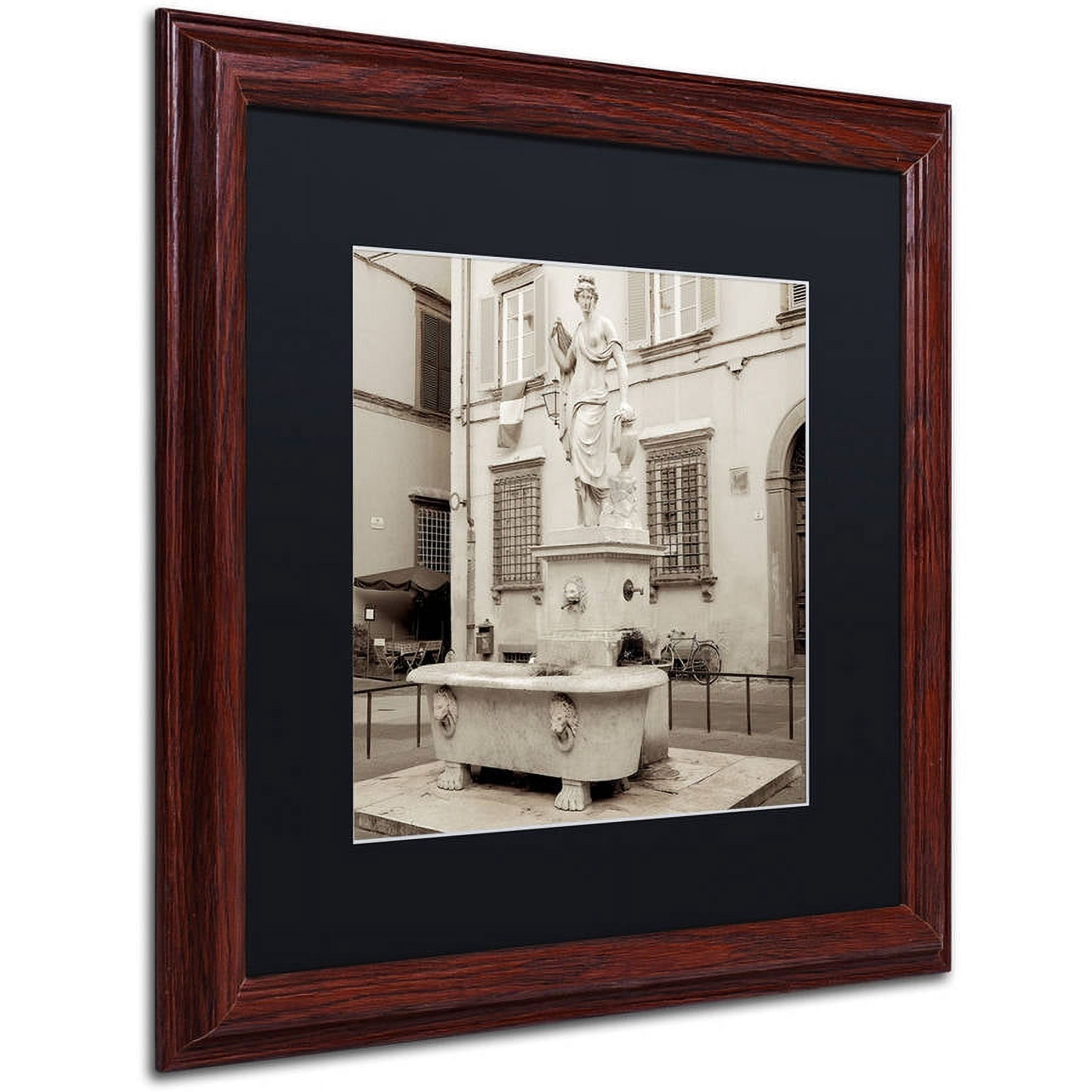 Trademark Fine Art "Lucca I" Canvas Art by Alan Blaustein, Black Matte, Wood Frame