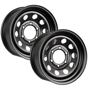 eCustomrim 2-Pack Trailer Rim Wheel 15X6 Black Modular 2830 Lb. 4.27 Center Bore 6 Lug