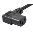 thumbnail image 3 of Monoprice Right Angle Power Cord - 10 Feet - Black | NEMA 5-15P to Right Angle IEC 60320 C13, 18AWG, 10A/1250W, SVT, 125V, 3 of 6