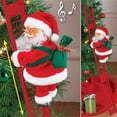 thumbnail image 3 of Electric Climbing Santa Claus Toy Climbs Ladder Up And Down Sings Tingle Bells Festive Plush Christmas Decor Santa Doll Fabric Holiday Decoration Interactive Fun Xmas Toy, 3 of 6