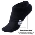 thumbnail image 5 of Iugvhana Men's 5 Pairs Ankle Athletic Socks - Low Cut, Cushioned, Breathable, Running Performance, No Show Socks Black L, 5 of 6
