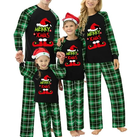 

Family Christmas Pjs Matching Sets Christmas Pajamas for Family Christmas Elf Pjs Holiday Xmas Jammies Set