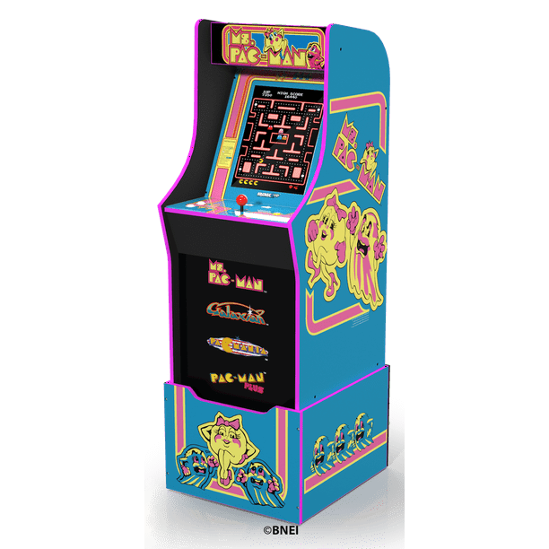 Ms Pacman Arcade Machine With Riser Arcade1up Walmart Com Walmart Com