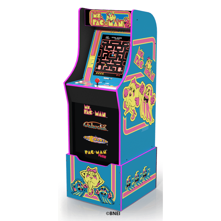 Ms Pacman Arcade Machine with Riser, Arcade1Up