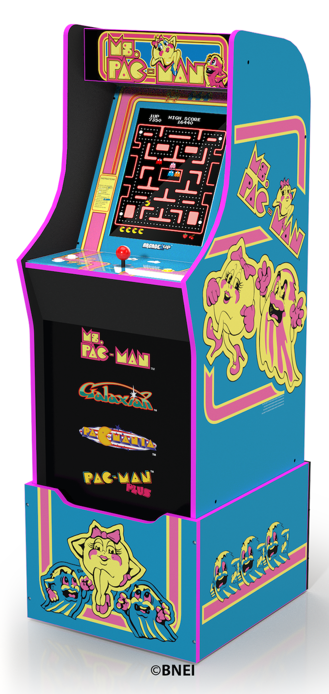 Arcade1Up, Ms. Pacman Arcade Machine with Riser - image 2 of 6