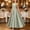 Blue, variant on Flower Girls Dress Flowy A Line Swing Sleeves Maxi Dresses Evening Formal Pegeant Dance Gown