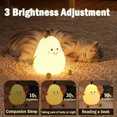 thumbnail image 4 of Luz nocturna para niños, bonita lámpara de silicona con forma de pera para bebés y niños pequeños, 4 of 8