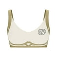 thumbnail image 5 of Bocqde Seamless Sport Bras for Women Plus Size Stretch Breathable Wire-Free Gathering Push Up Yoga Bra Rhinestones Soft Support Full Coverage Bra with Adjustable Strap, M-4XL, 5 of 5