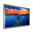 thumbnail image 2 of Designart 'Boats During Warm Sunset Resting On The Water III' Nautical & Coastal Framed Art Print, 2 of 4
