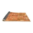 thumbnail image 2 of Ahgly Company Indoor Round Patchwork Orange Transitional Area Rugs, 4' Round, 2 of 4