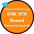 thumbnail image 1 of DMC 970 ROUND 5D Diamond Painting Drills Beads DMC 970 Light Pumpkin Orange, 1 of 3