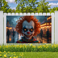 thumbnail image 5 of Creepy Design Halloween Clown Carnival Banner for Halloween Decoration Spooky Event Party, 5 of 8