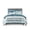 Aqua, variant on Gracie Mills Javier 8-Piece Tranquil Seersucker Stripe Comforter and Quilt Set Collection - GRACE-12169