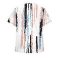thumbnail image 5 of DeHolifer T-Shirts for Women V-Neck Novelty Printed Loose Casual Short Sleeve Blouse T-Shirts Summer Trendy Tee Tops Multicolor L, 5 of 6