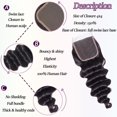 thumbnail image 4 of Guantes de té para el cabello con cierre, de 30 a 40 cm, de color degradado, holgados y ondulados, 4 of 7