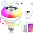 thumbnail image 1 of Music LED Bulb Monopolys RGBW Music Bulb Brightness Volume Adjust 24 Key Remote Control USB Card, 1 of 8
