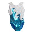 thumbnail image 2 of O3GL004 Obersee Girls Gymnastics Leotards One-Piece Athletic Activewear Girl's Dance Outfit Girls'  Women's Sizes - Turquoise Waves, 2 of 4