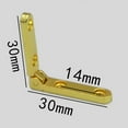 thumbnail image 5 of 90 Degree Hinges Wooden Box Zinc Alloy Hinge Folding Hinges With Screws Jewellery Case Cabinet Furniture Hardware Gold, 5 of 7
