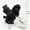 Black, variant on Halloween Resin Figurine Decorations, Ghost Walking Dog Cute Whimsical Desktop Statue for Halloween Party Decoration Entryway Table Decor Black