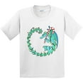 thumbnail image 3 of Inktastic Christmas Dragon with Candy Cane Youth T-Shirt, 3 of 5
