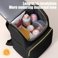 thumbnail image 5 of Large Capacity Insulated Diaper Bag Backpack,Multifunctional Thermal Baby Supplies Bag,Portable Mom Tote with Multiple Pockets,Travel Picnic Cooler Bag for Parents, 5 of 6