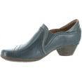 thumbnail image 2 of Cobb Hill Laurel Slip-on Women's Heeled Bootie Blue Leather 9N, 2 of 5